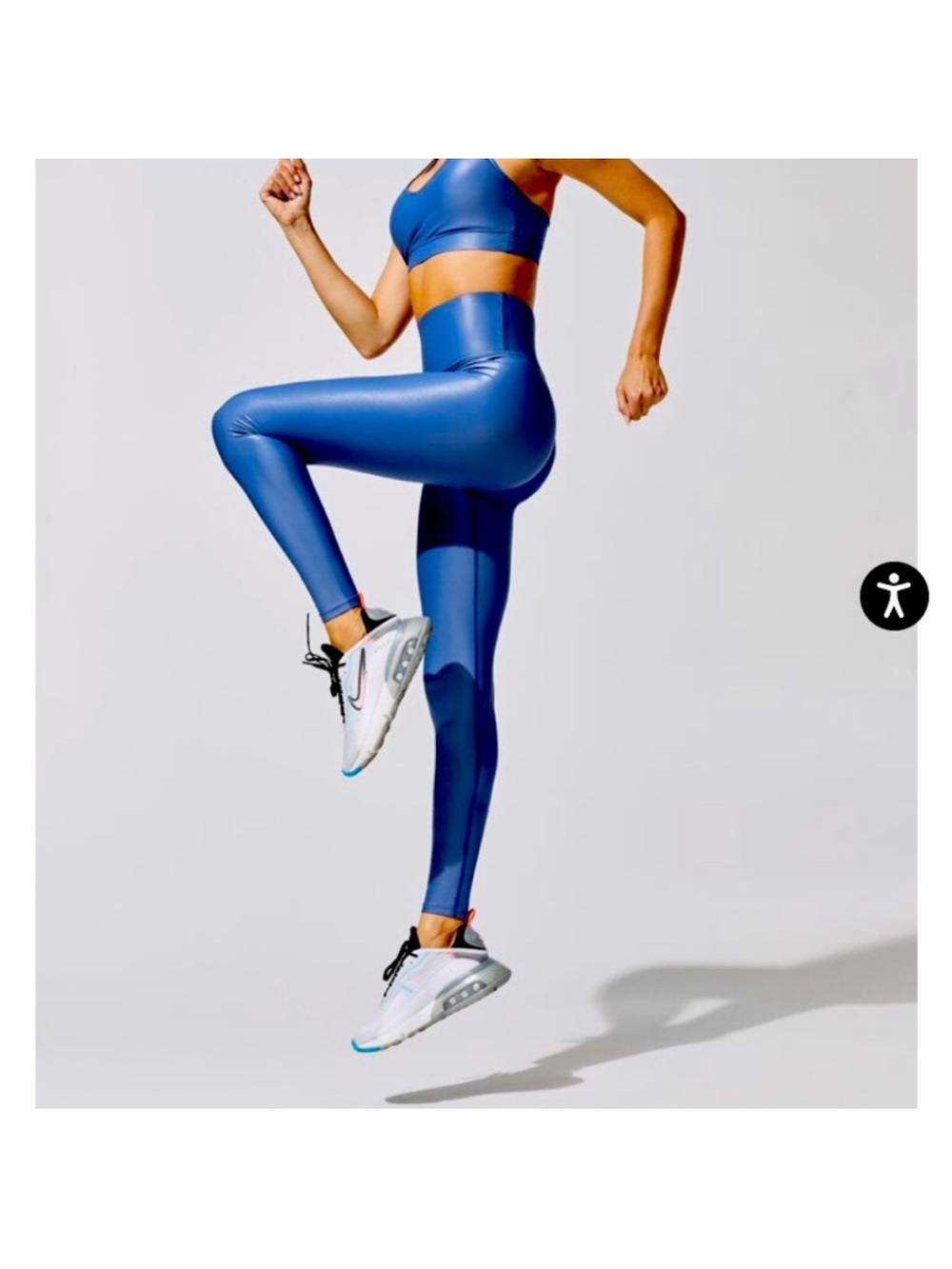 Carbon38 Takara shine Royal Blue High-Waist Leggings